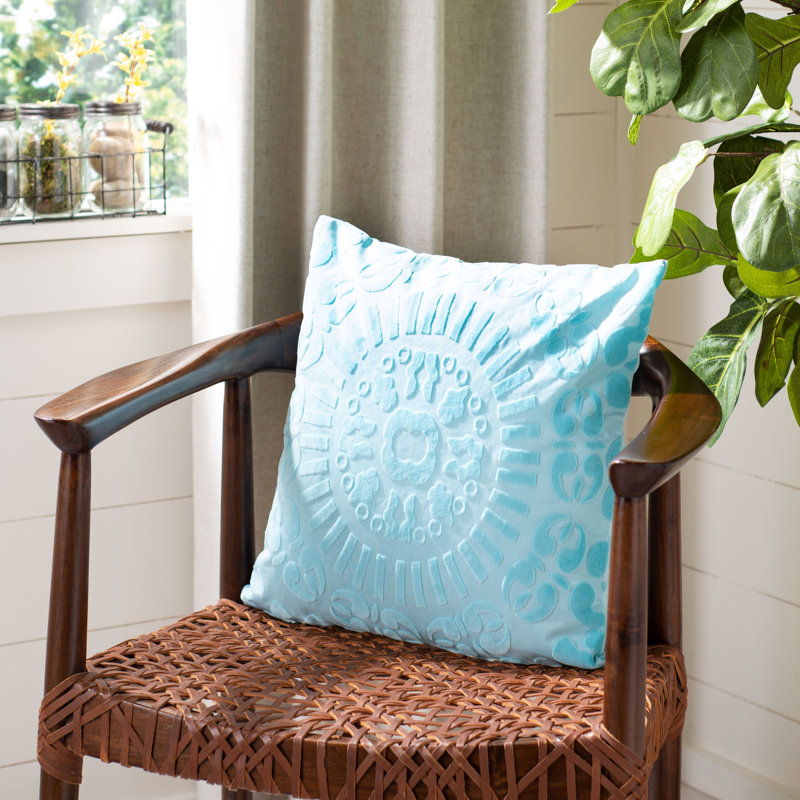 Shayla Appliqued Reversible Throw Pillow