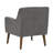 Ryder 25"W Mid Century Modern Gray Woven Fabric Tufted Armchair-735274147