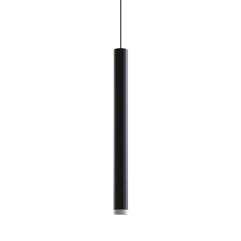 Novo 1 - Light Single Cylinder LED Pendant, Matte Black