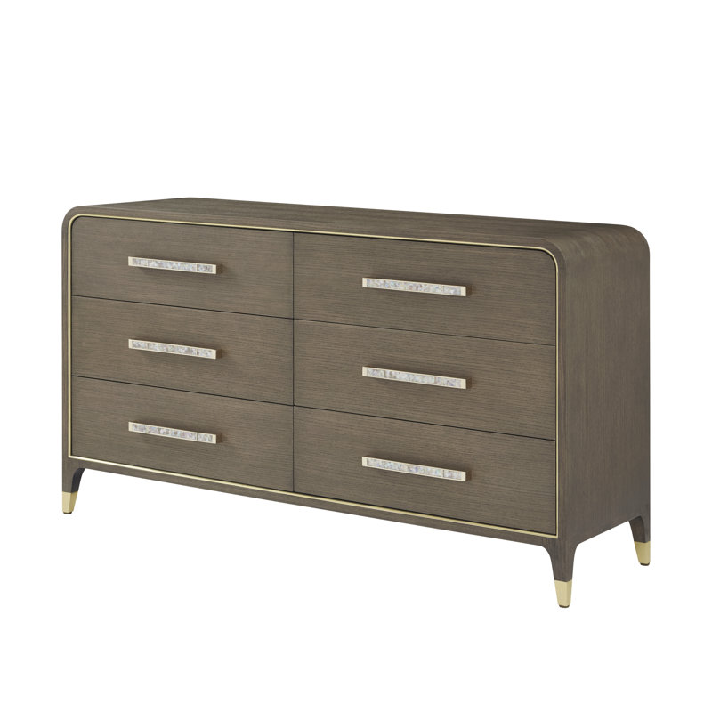 Commode à 6 tiroirs Judith Leiber Couture, Vison
