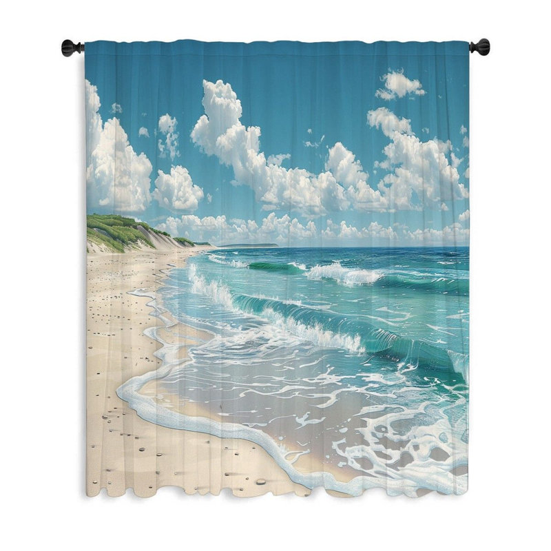 Rideaux occultant et occultant Ocean Beach, L 50 po x L 96 po