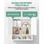 Bathroom Wall Cabinets, Over The Toilet Storage with 2 Doors and Adjustable Shelves, Wall Mounted Storage Cabinet for Living Room, Kitchen, Laundry, White 