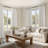 Linen Back Tab Curtains,Light Filtering Curtain, Thick Linen Textured Semi Sheer Drapes(Set of 2,With Hooks)-1809414767-1809414766