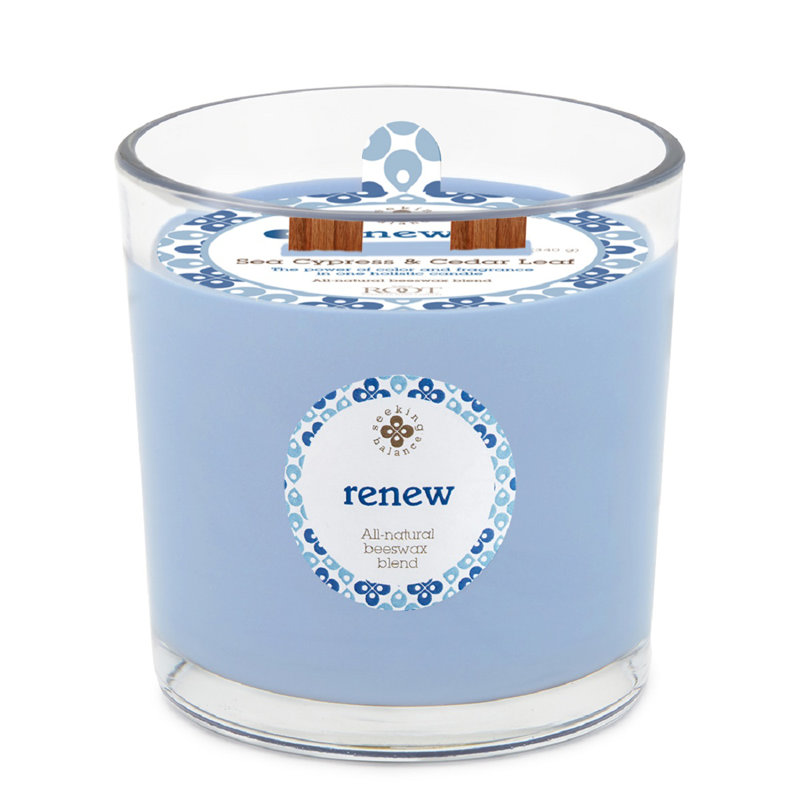 Renew Seaside Cypress & Cedarleaf Scented Jar Candle