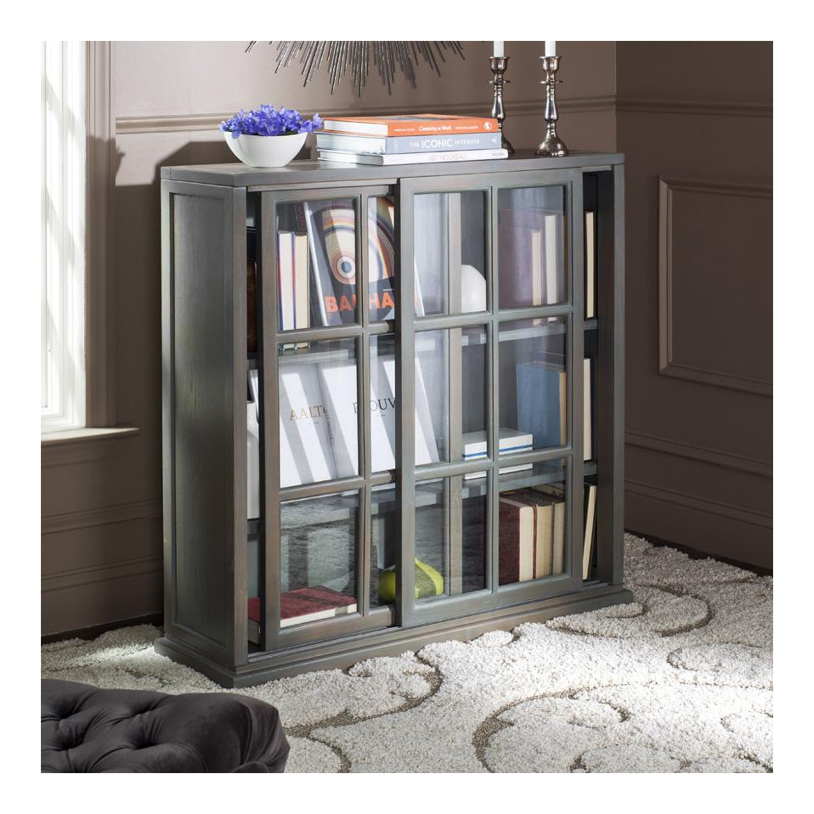 Fayette Standard Bookcase, Ash Gray