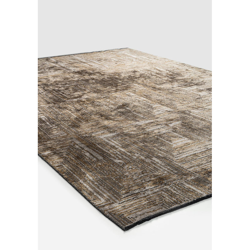Althia Rectangle Geometric Cotton and Viscose Indoor / Outdoor Area Rug, Rectangle 7'10" x 9'10"