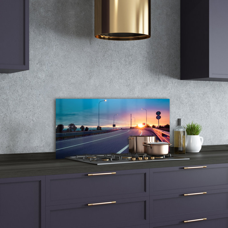 50cm W x 100cm L Glass Peel and Stick Panel
