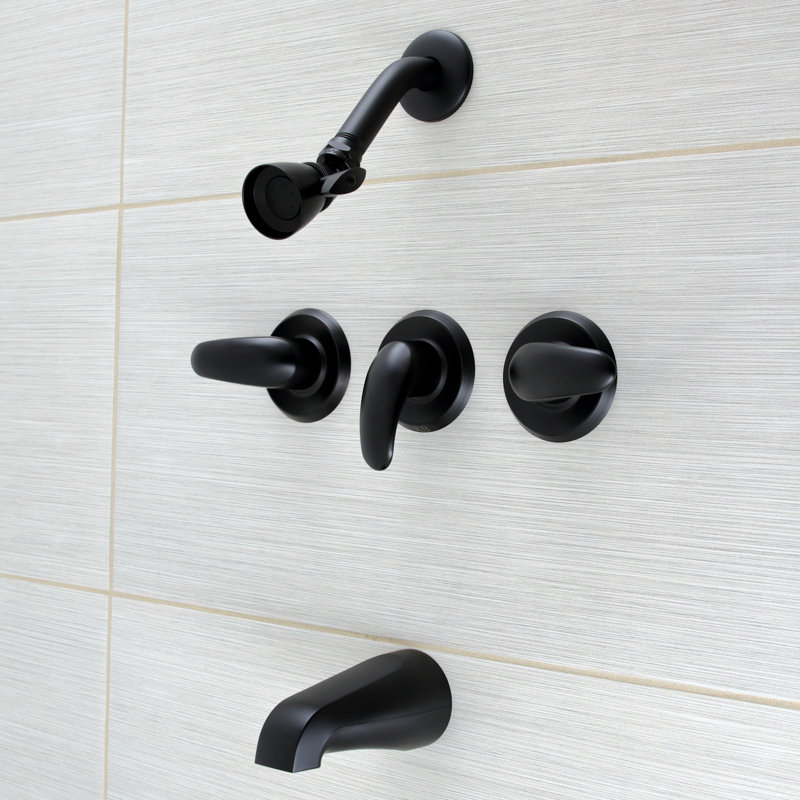 Robinet de douche en laiton Legacy, Noir mat