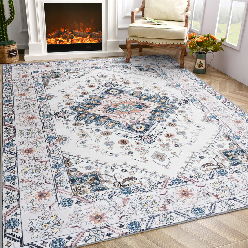 Vintage Look Shag Area Rug, Rectangle 153 x 244 cm