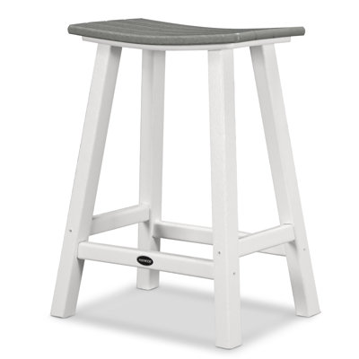 POLYWOOD® Contempo Saddle Counter Stool