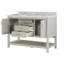 Meuble-lavabo simple 49 po avec plateau en marbre Mayadia-1447939122