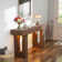 63" Console Table With 3 Storage Drawers And Led Light, Long Wooden Farmhouse Sofa Table For Entryway Or Hallway