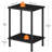 Small Side Table With 2 Storage Shelves, Sofa Table, Bedside Table-386052826