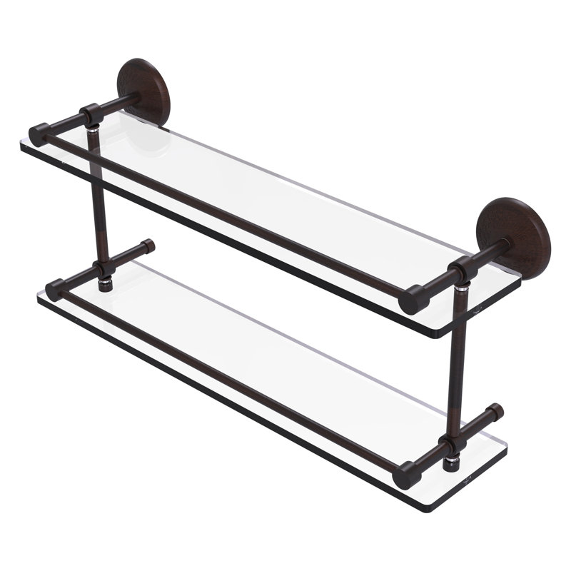 Tilney 2 Piece Tiered Shelf, Polished Chrome