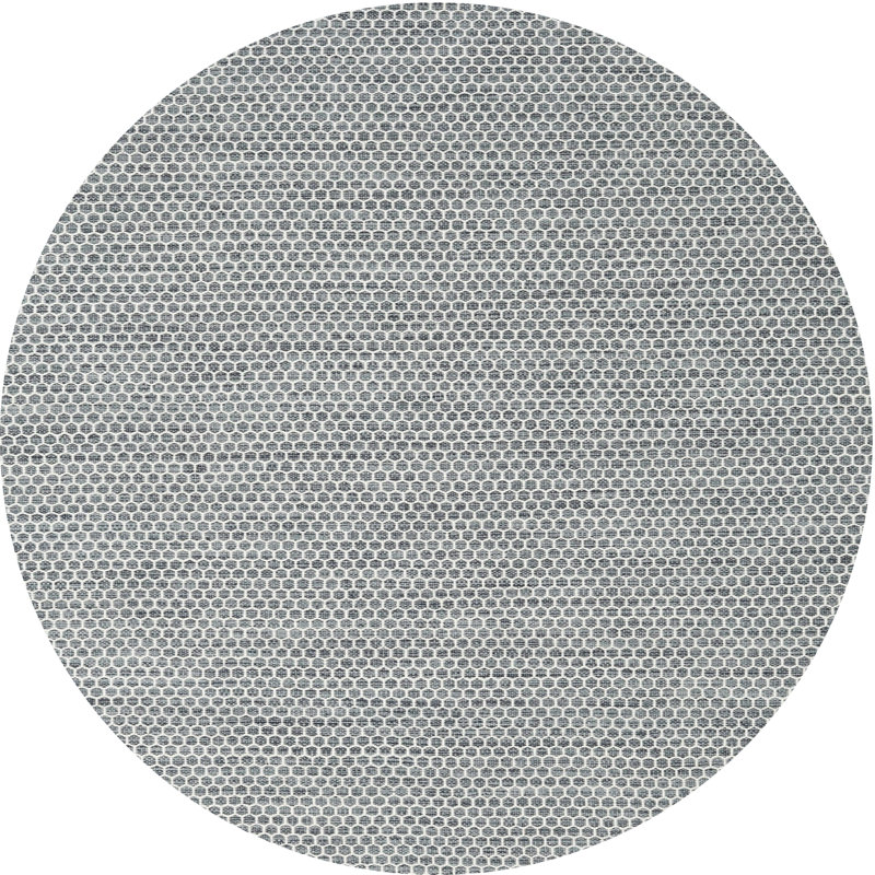 Tapis gris zone contemporaine Husted, Rond 4 pi
