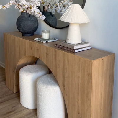 Japanese log style simple console table