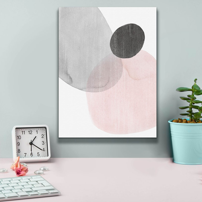«Shifting Spheres III» par Grace Popp, art mural sur toile, H 16 po x l 12 po x P 0,75 po