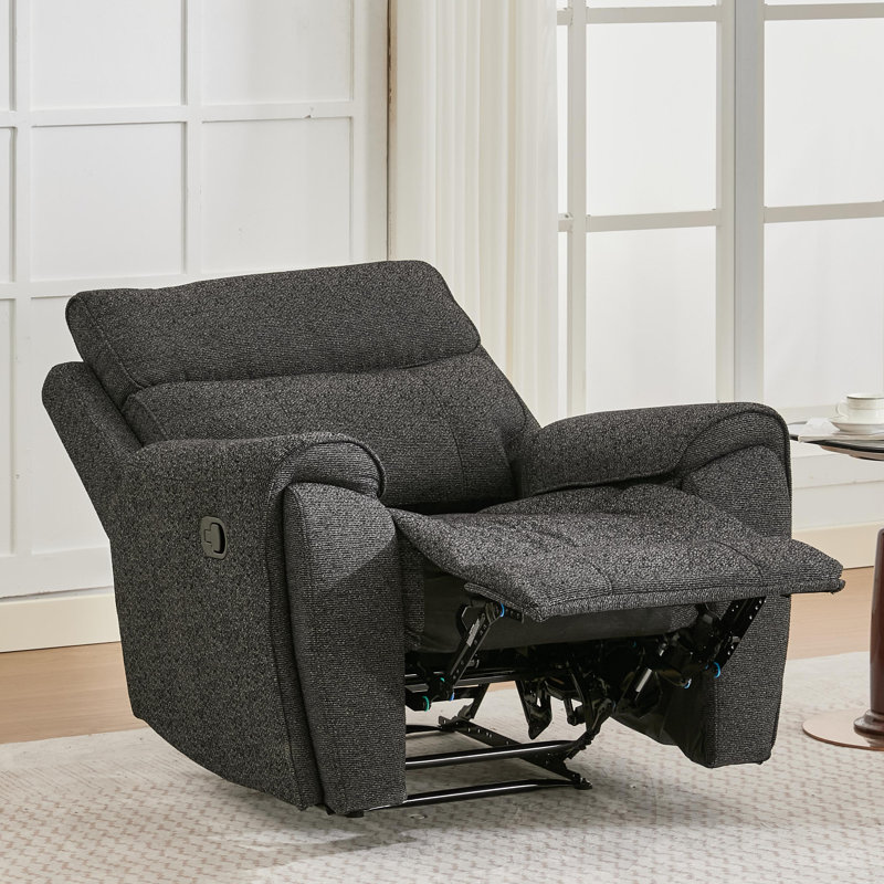 Adjustable Manual Reclining Living Room Chair, Black