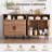 Fluted Storage Cabinet with Sliding Tambour Doors (Walnut)-1413274805