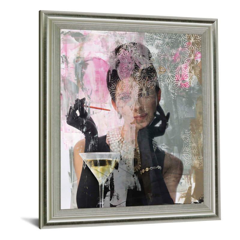 Art mural Lady of Elegance - 28 po x 34 po - cadre argenté
