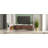 70" Mid-Century Modern TV Stand For 80" Tvs | Tambour Wood Media Console With Fluted Drawers & Hidden Storage