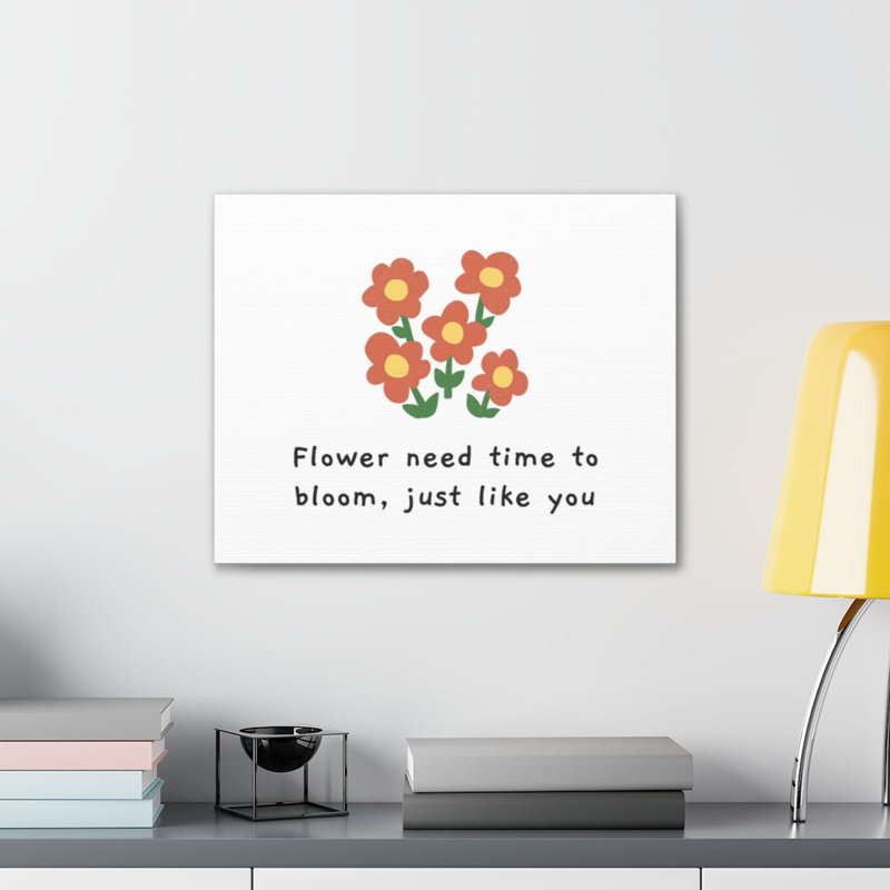 Time To Bloom - Wrapped Canvas Print, 28cm H x 36cm W