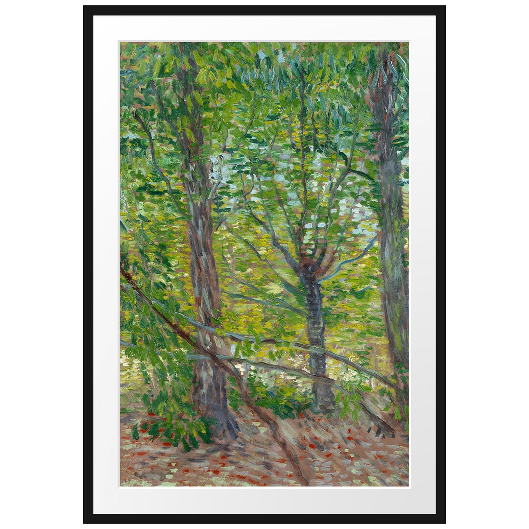 Gerahmter Kunstdruck Trees von Vincent Van Gogh