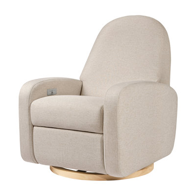 Nami Electronic Recliner and Swivel Glider Recliner in Shearling with USB port