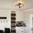 Boatner 2-Light Glass Shade Semi Flush Mount Ceiling Light