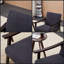 Fauteuil à dossier haut d'inspiration médiévale moderne-677280712