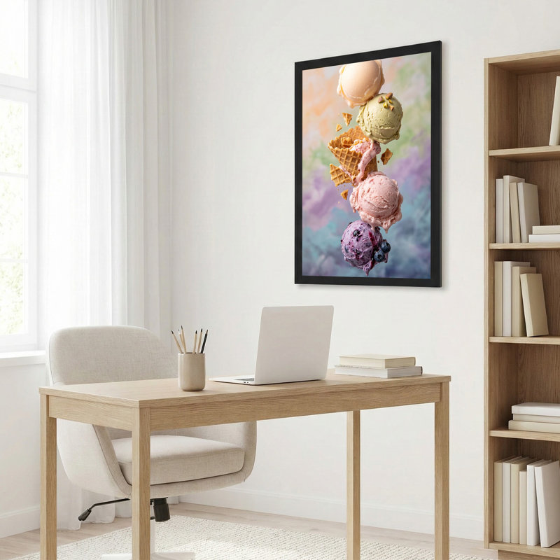 Art mural empilé sur fond de pastel, H 24 po x l 16 po