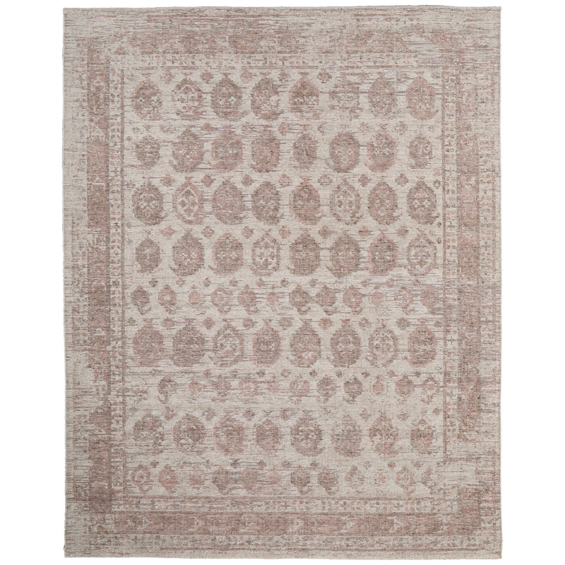 Loralai Traditional Oriental Red Area Rug, Rectangle 10' x 14'