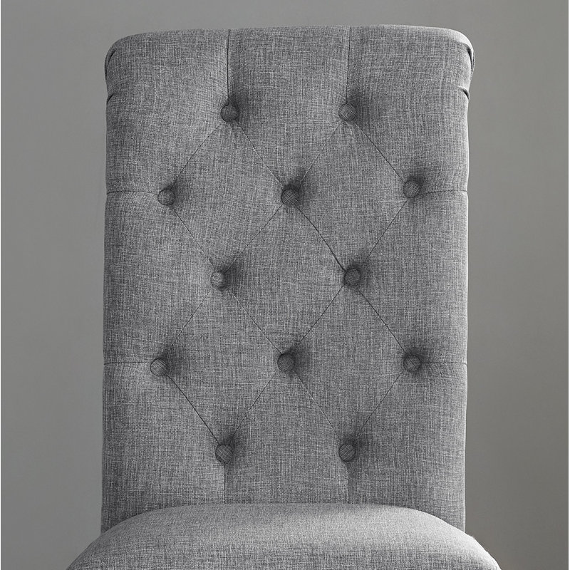 Ensemble de salle à manger 5 pièces, table à manger croisée avec 4 chaises élégantes, Gris