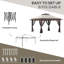 Pavillon de jardin avec moustiquaire Outsunny