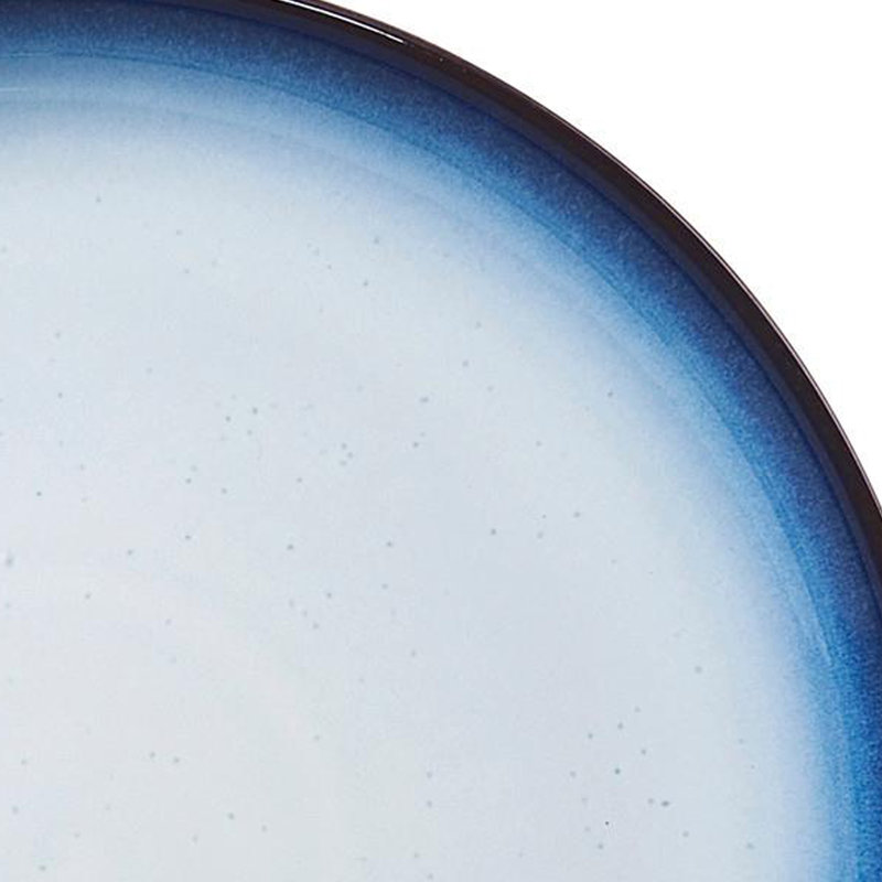 6.7'' Stoneware Appetizer Plate , Set of 4, Blue
