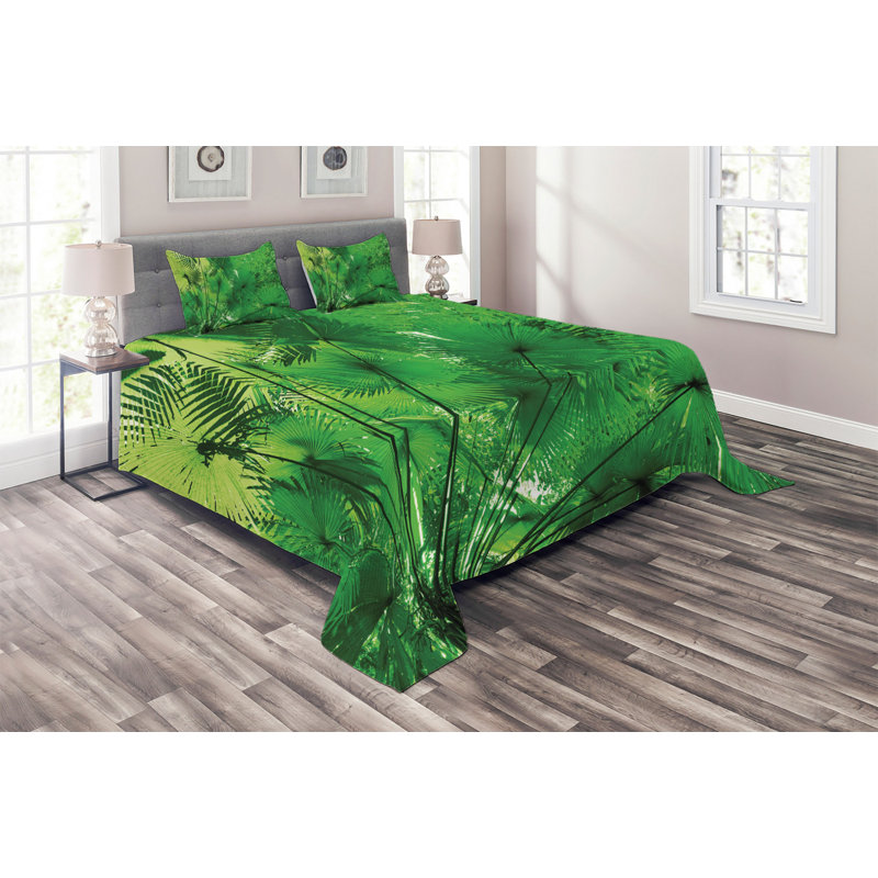 Forest Coastal Polyester Coverlet