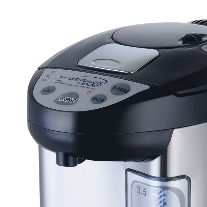 Bouilloire électrique en acier inoxydable, 4,23 qt