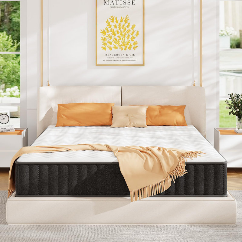 10"/12" Memory Foam Mattress in a Box – Cooling Gel, Charcoal & Pressure Relief Layers, 10", Twin XL