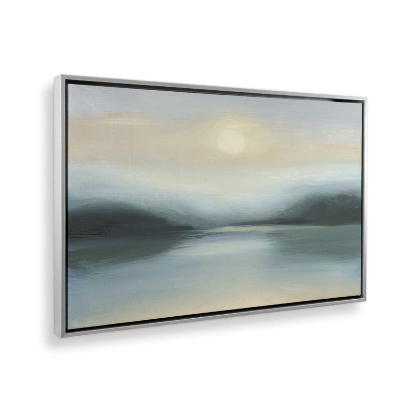 «Last Sunset of Spring II» par Ethan Harper, reproduction d'art sur toile, Argent argent, H 30 po x l 40 po
