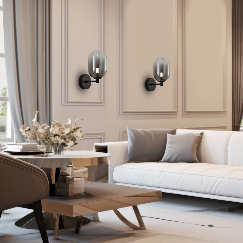 Alias Wall Sconce, Black