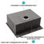 Évier de cuisine encastré 28 po - 28 po x 22 po - Évier de cuisine en acier inoxydable de calibre 16 à station de travail encastrable à simple cuve - 28 po x 22 po x 10 po