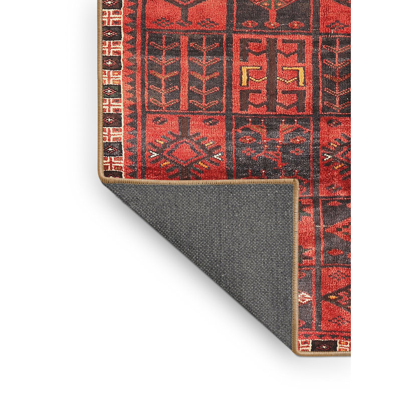 Tapis rouge à motif sud-ouest, Rectangle 3 pi x 5 pi