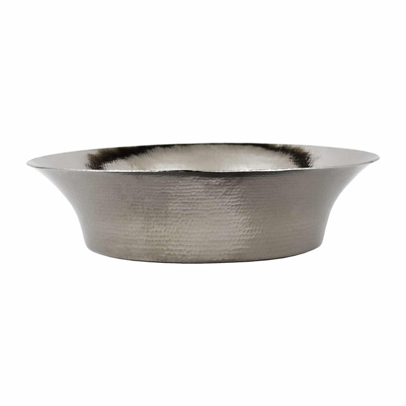 Maestro Metal Circular Vessel Bathroom Sink, Polished Nickel