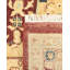 Tapis rouge / sable noué à la main de conception unique 7 pi 10 po x 9 pi 10 po Roscigno