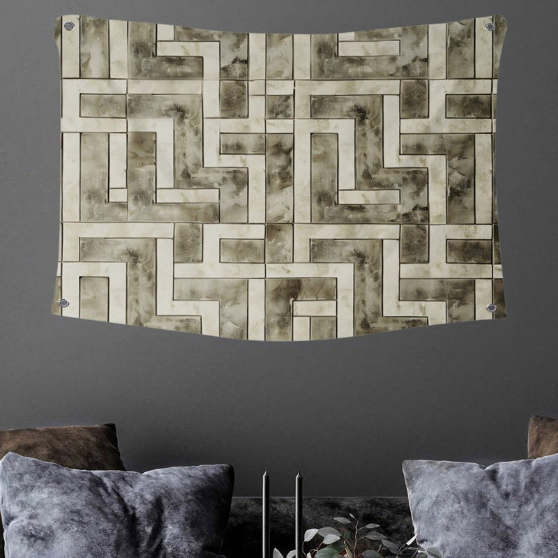 Tapisserie en microfibre, H 68 po x l 80 po
