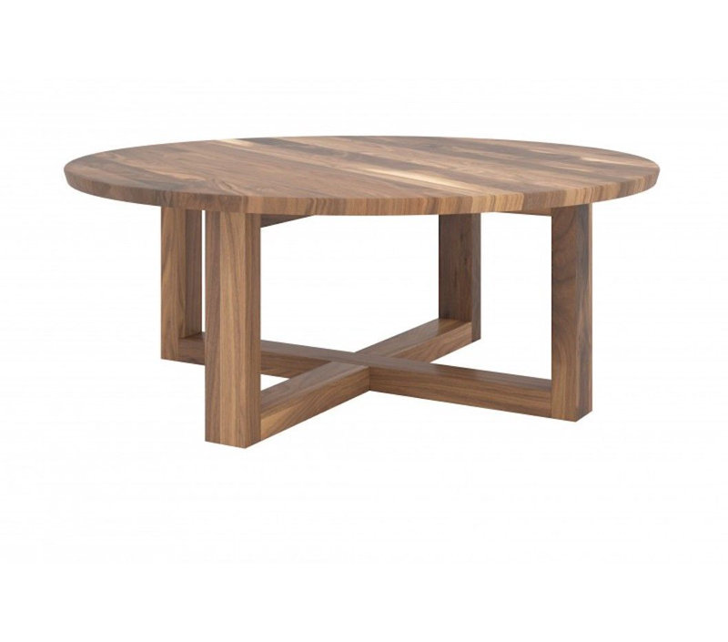 Table basse en bois, H 16,25 po x L 24 po x l 24 po, Noir