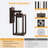VIANIS Oil-Rubbed Bronze Outdoor Wall Sconce Lantern with Dusk to Dawn-116575639
