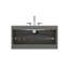 Meuble-lavabo mural 36 po avec lavabo en céramique avec trois trous de robinet, grand meuble-lavabo flottant avec rangement, pré-assemblé, meuble-lavabo-910834304