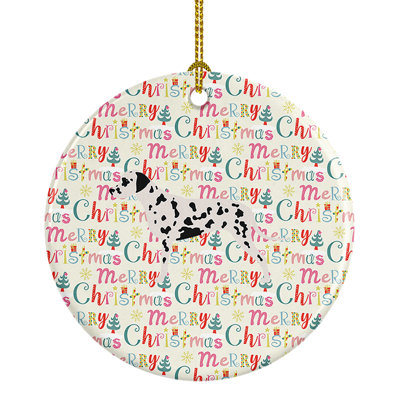Ornement suspendu Dalmatian Merry Christmas
