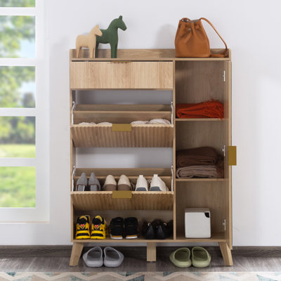 10 Pair Shoe Storage Cabinet